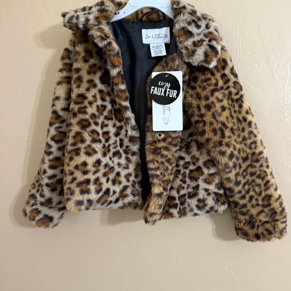 Fur animal print winter jacket - Picture 2 of 4